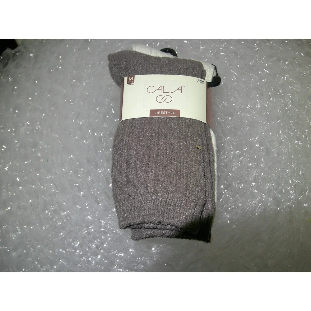Calla Lifestyle Crew Socks 3-Pack Soft‎ Cozy Holiday Gift Medium
